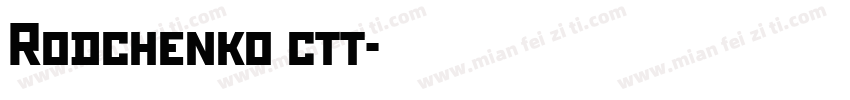 Rodchenko ctt字体转换